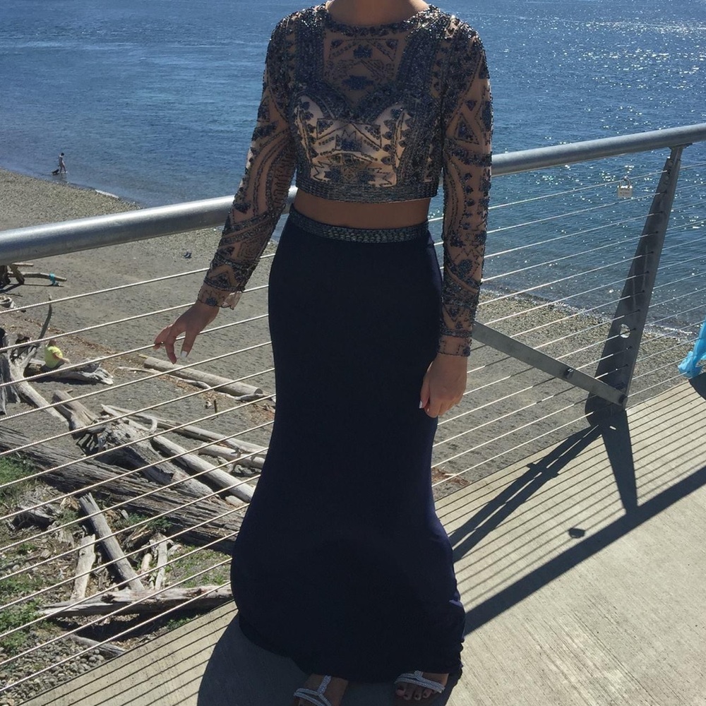 2-Piece Sherri Hill Prom Dress - Size 6 WORN ONCE